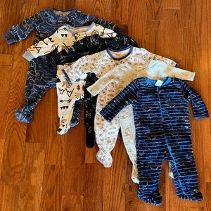 (5) Boy Onesies 0-6 months